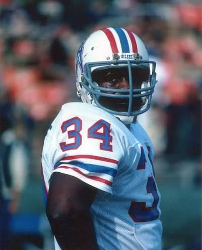 Earl Campbell in Columbia blue.