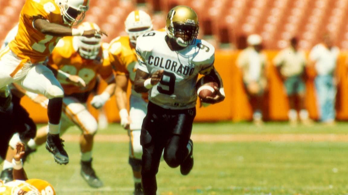 Colorado and Tennessee at the 1990 Pigskin Classic — the 31-31 tie that counted toward a national title