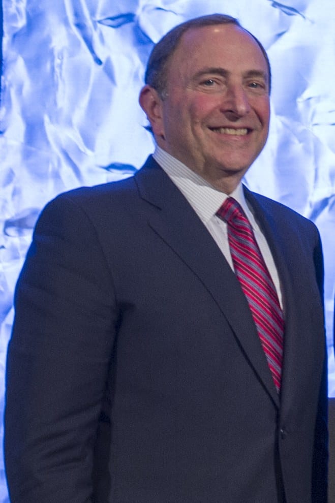 Gary Bettman — the commissioner who announced the only canceled season in major sports history (public domain)
