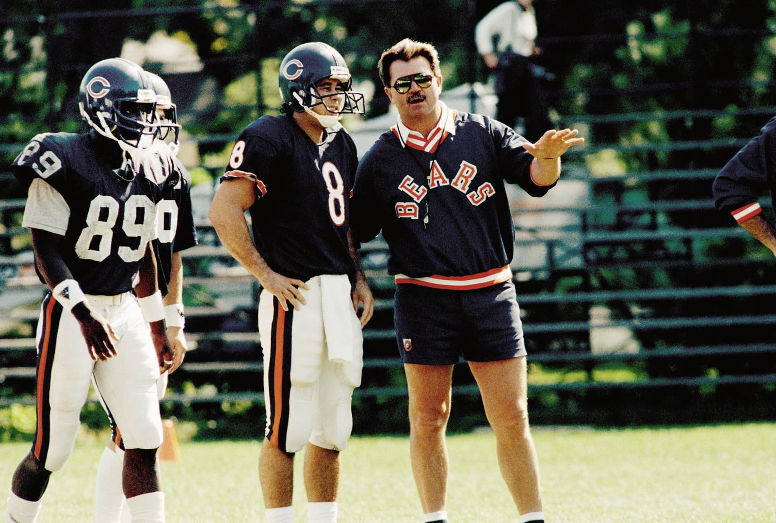 Mike Ditka coaching the Spare Bears — replacement football, October 1987