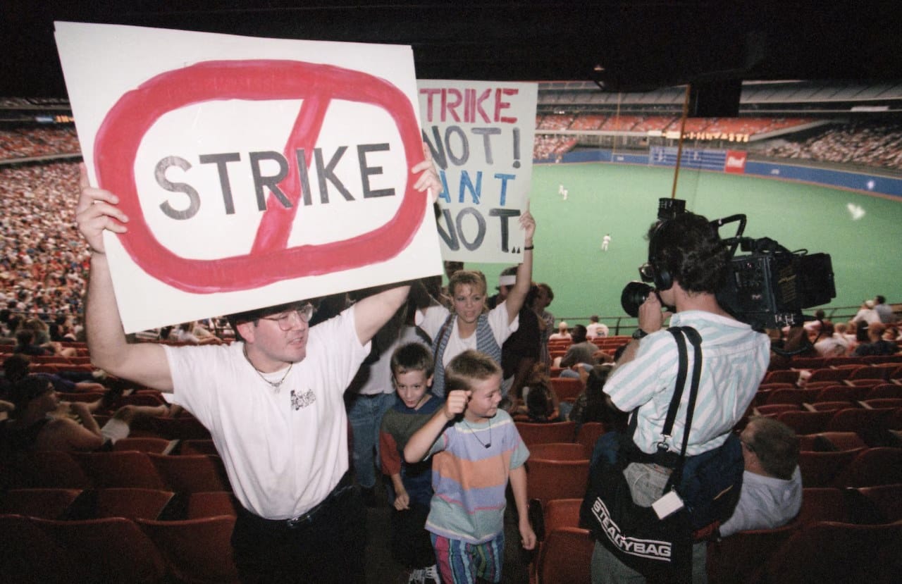 The mood in the stands, August 1994