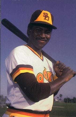 Tony Gwynn in his early Padres years — in August 1994 he was hitting .394 (public domain)
