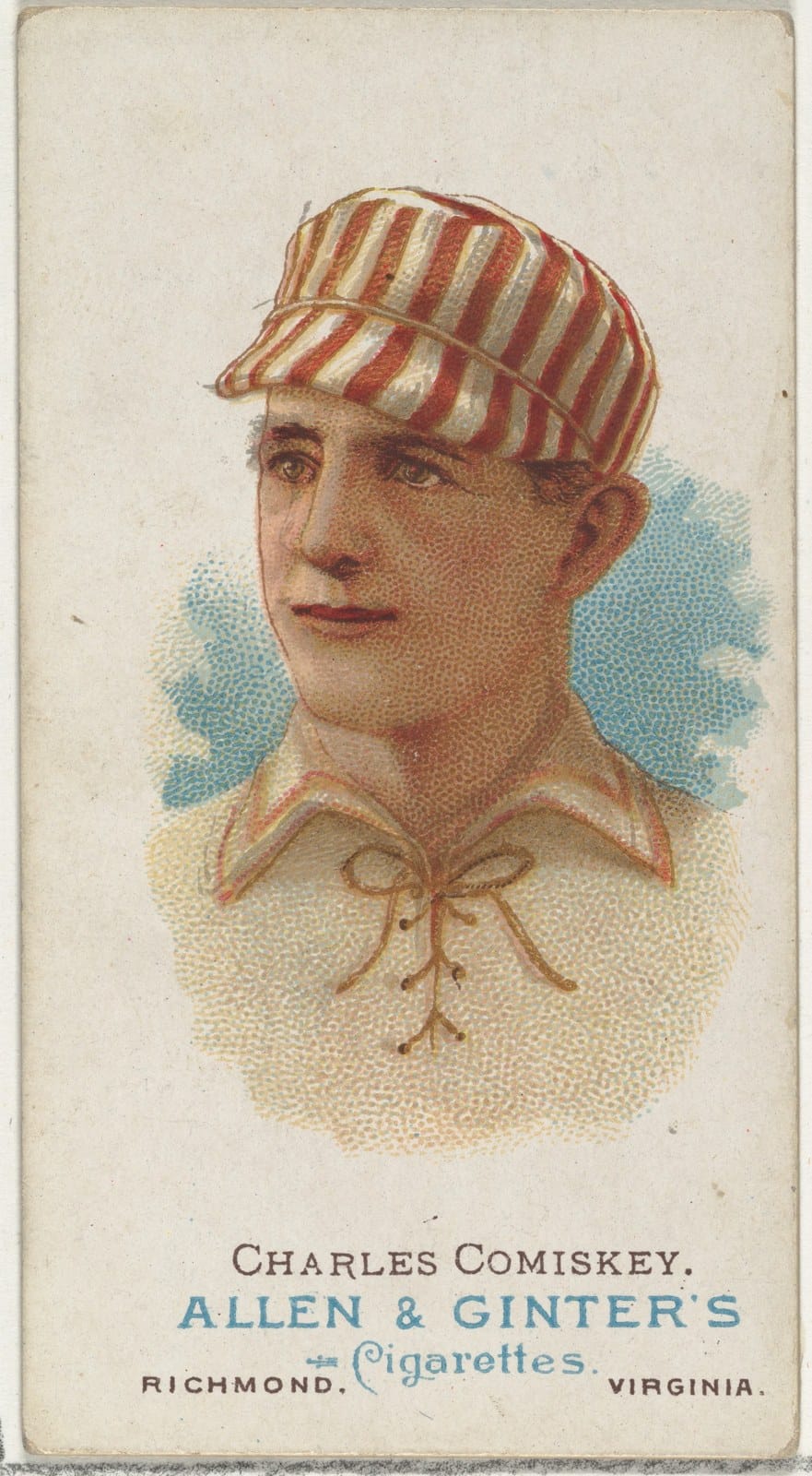 Allen & Ginter's 1887 World's Champions — the first color set, and an ad for cigarettes.