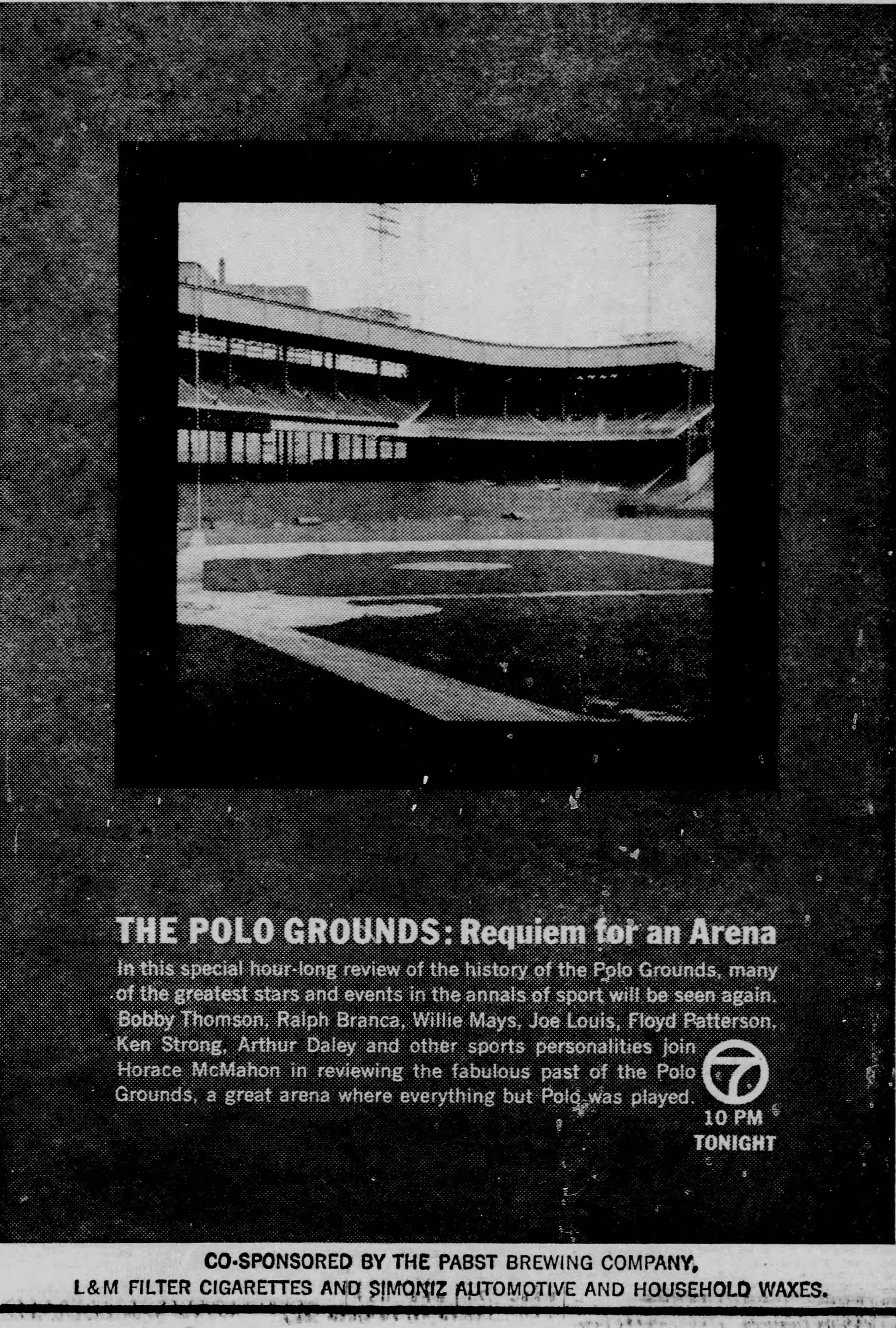 The Channel 7 ad, April 15, 1964. Five days after demolition began, New York sat down to watch an hour about the place.