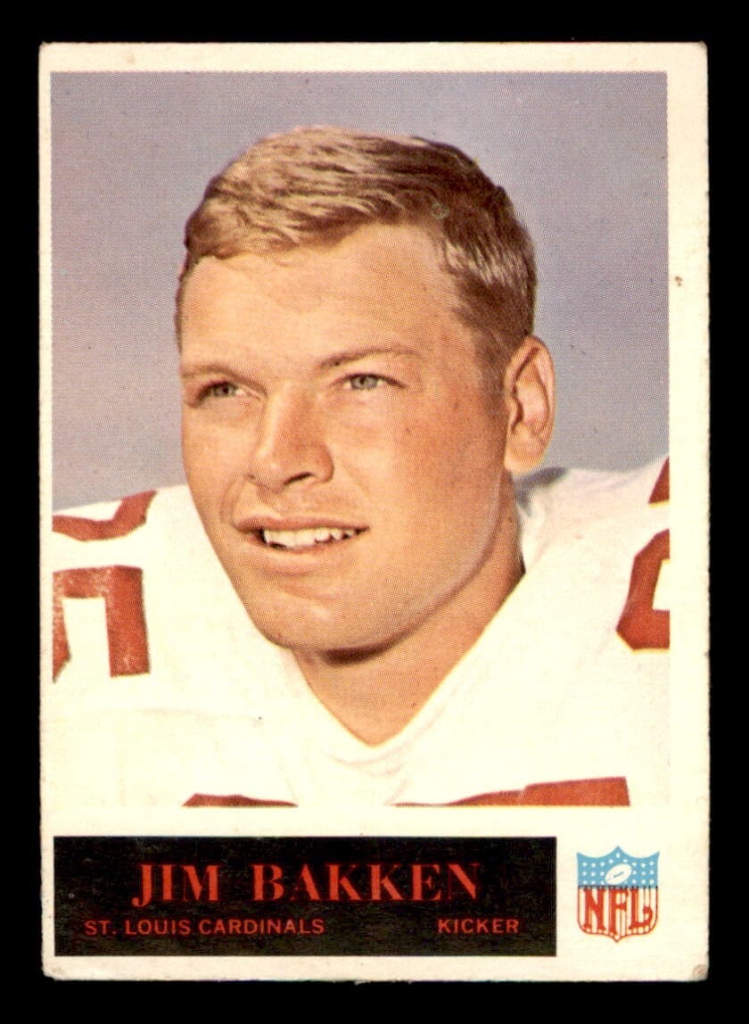 Bakken's Philadelphia Gum football card from the mid-1960s.