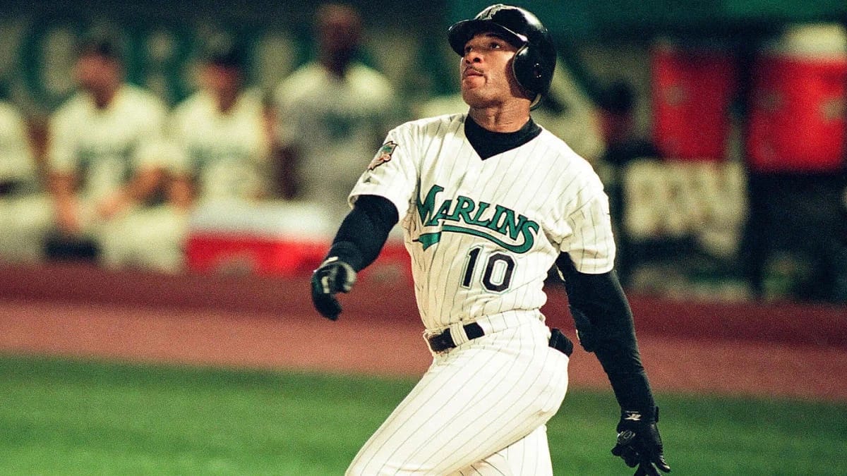 Gary Sheffield with the Marlins.