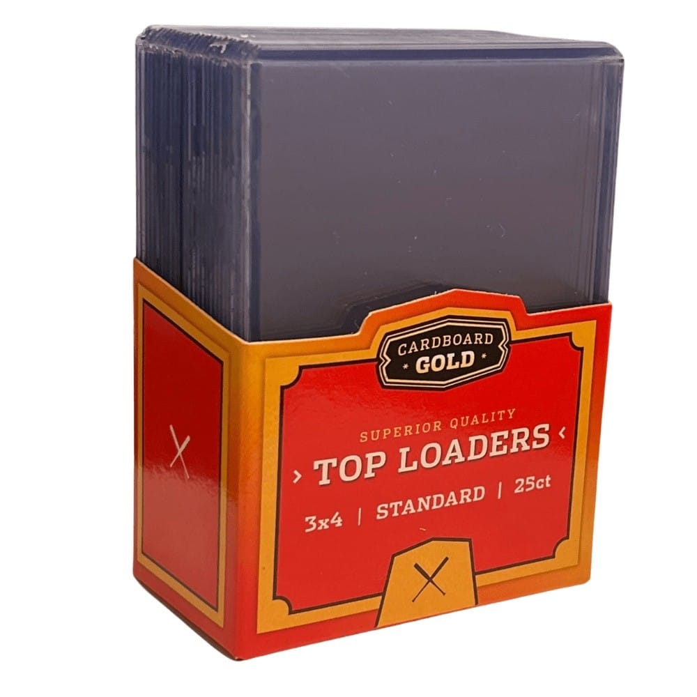 Cardboard Gold's 3x4 standard top loaders, 25 to a pack.