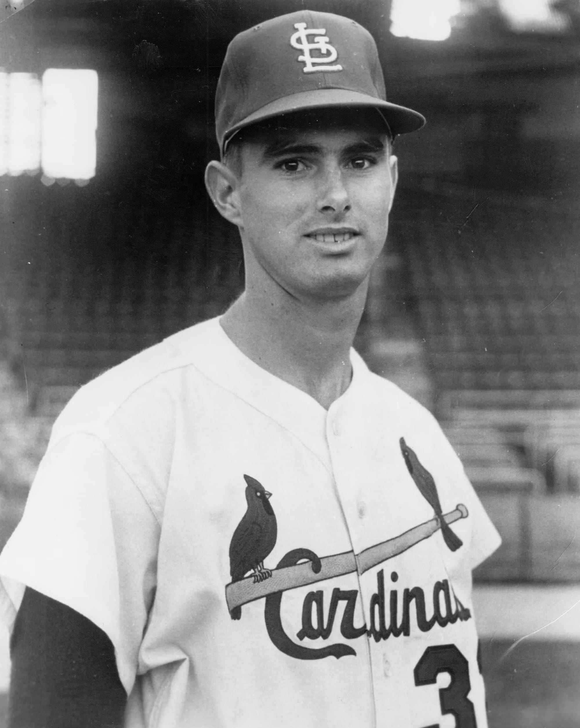 Carlton as a young Cardinal in the 1960s.