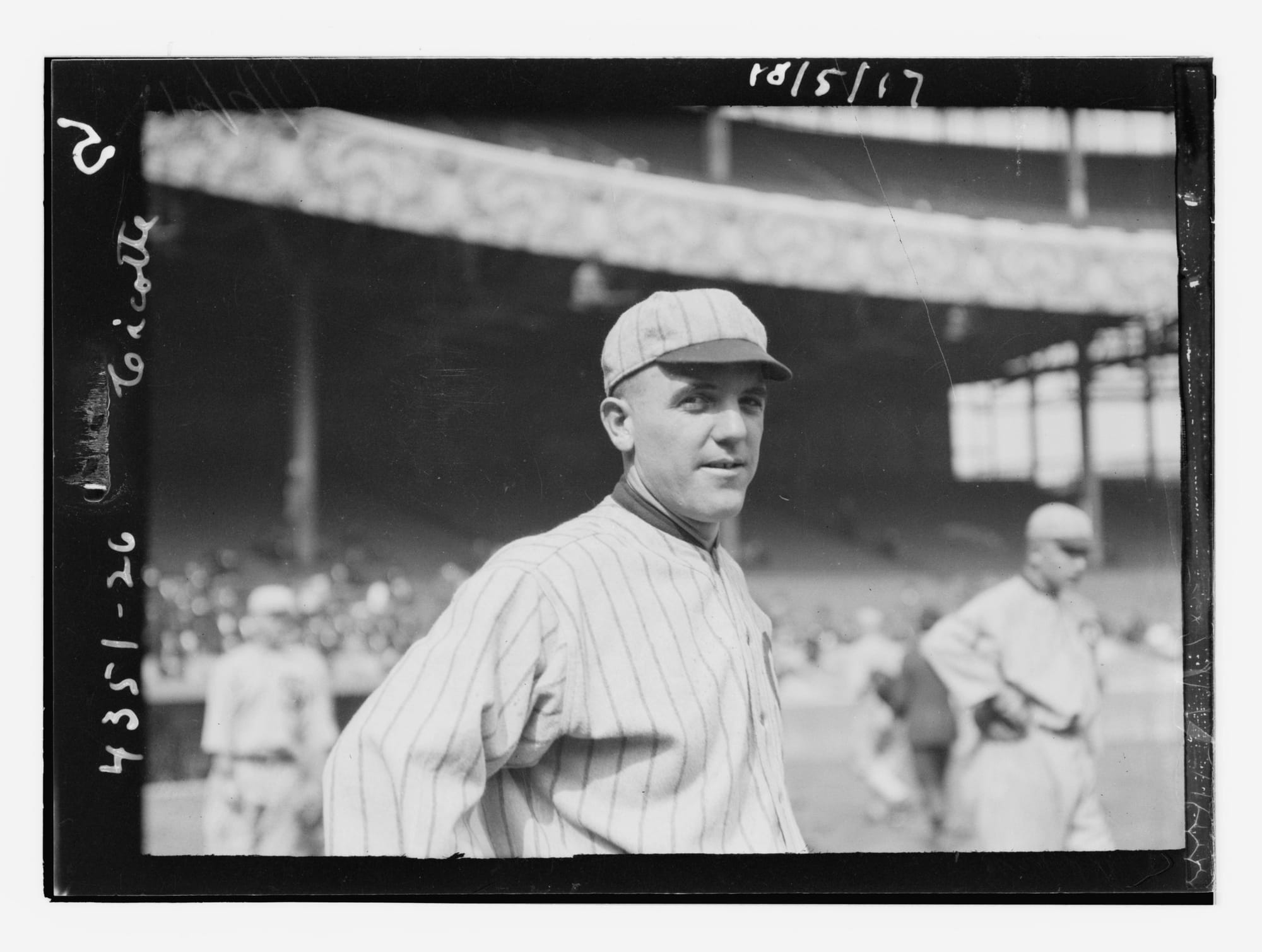 Eddie Cicotte in 1917. He won 29 games for the White Sox in 1919. (Bain News Service, Library of Congress)