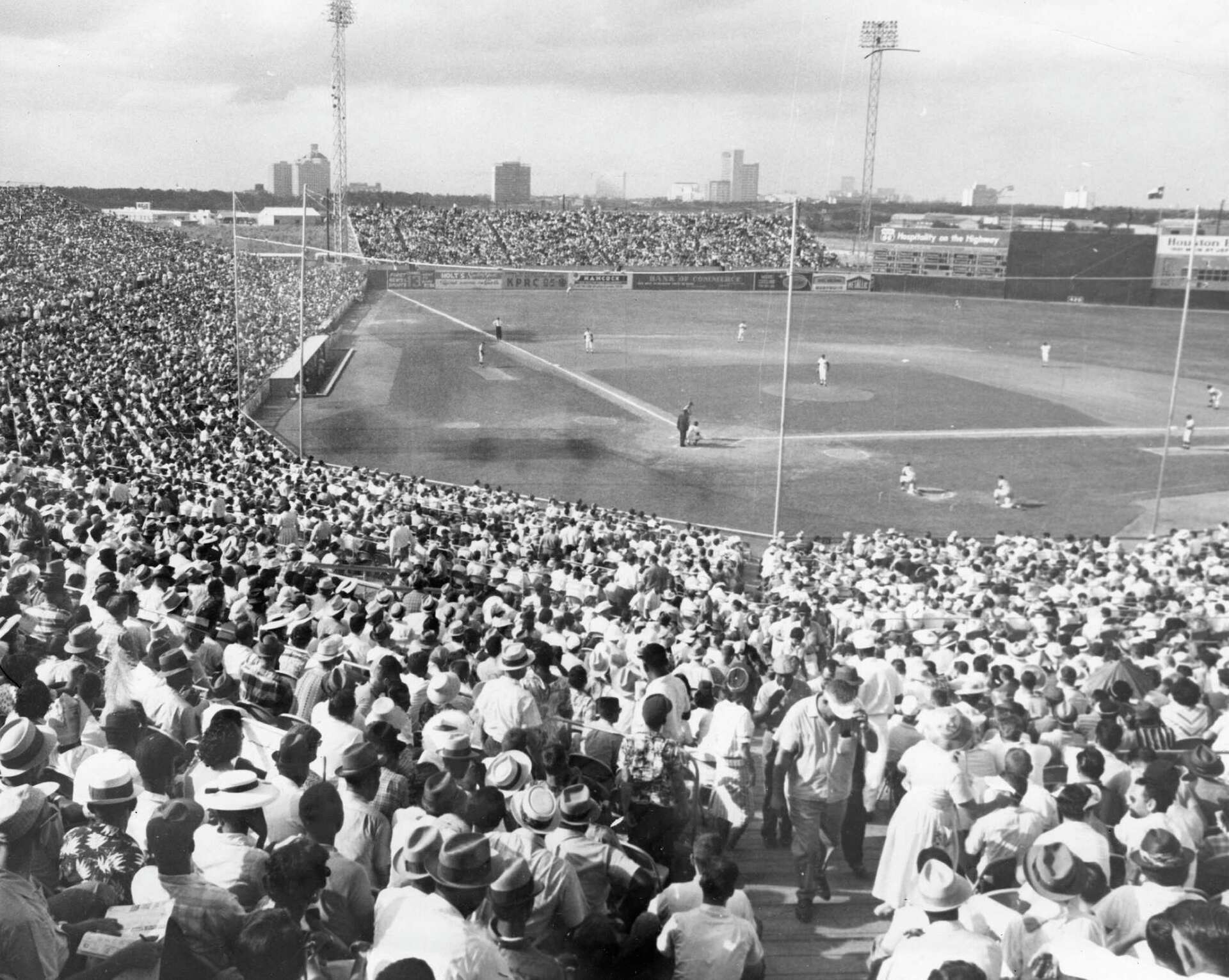 Colt Stadium, Houston, the Colt .45s' home from 1962 until the Astrodome opened in 1965.