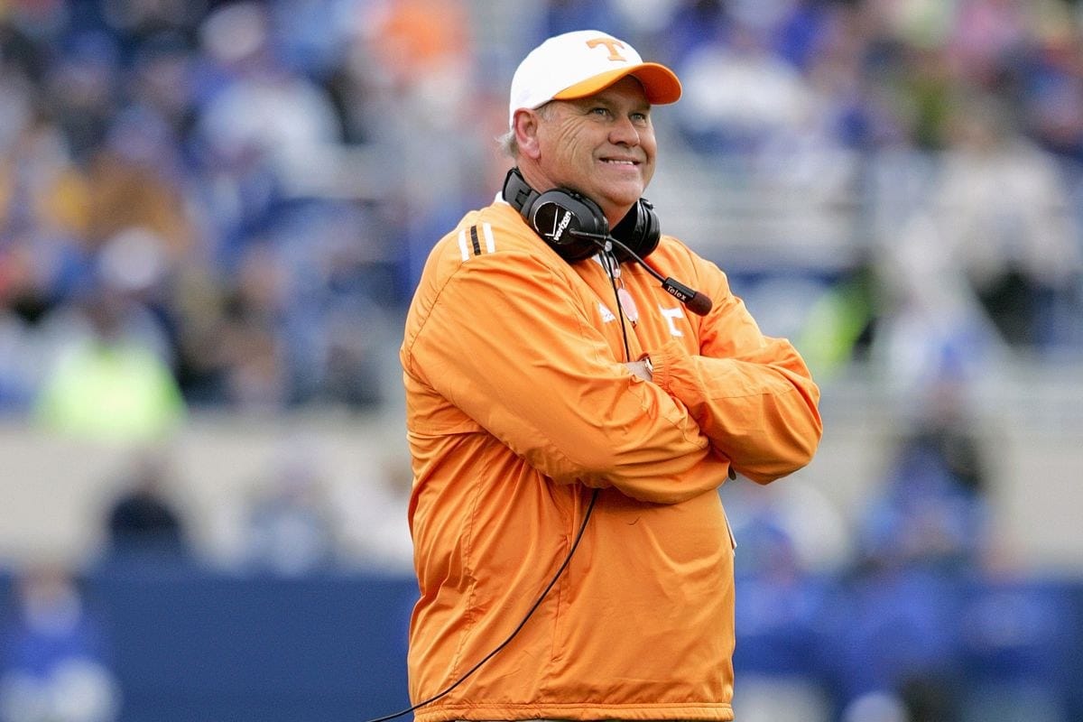 Phillip Fulmer on a Tennessee sideline, a decade past the national title.