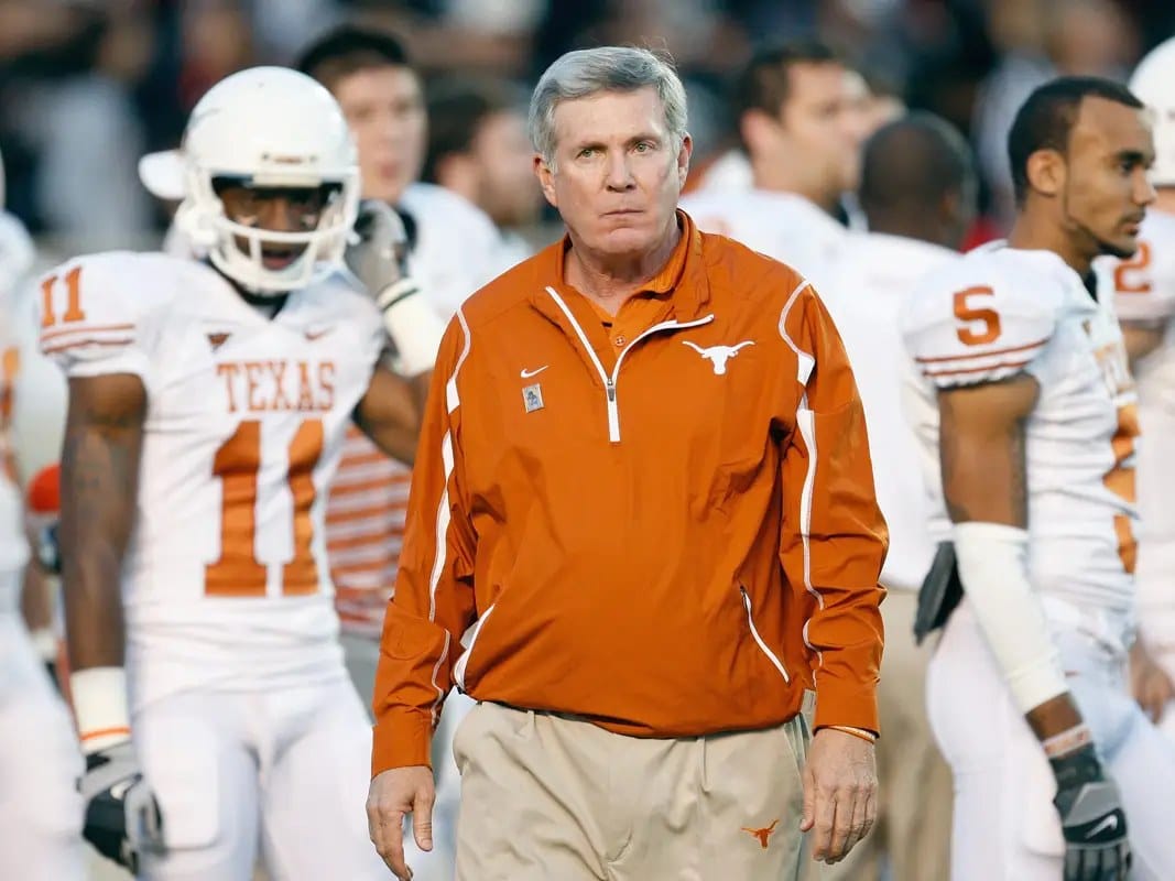 Mack Brown in the Texas malaise years.