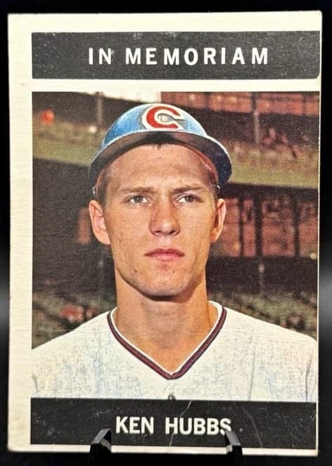 1964 Topps #550: the Hubbs memorial card Topps had already printed.