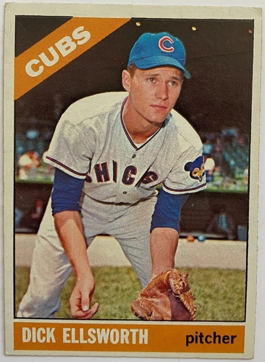 1966 Topps #447, “Dick Ellsworth.” That's Ken Hubbs.