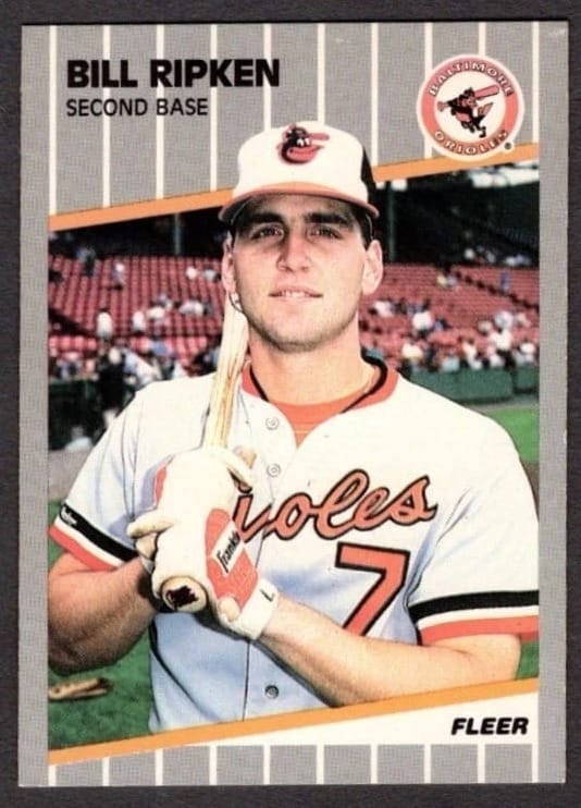 1989 Fleer #616, the scribble correction.