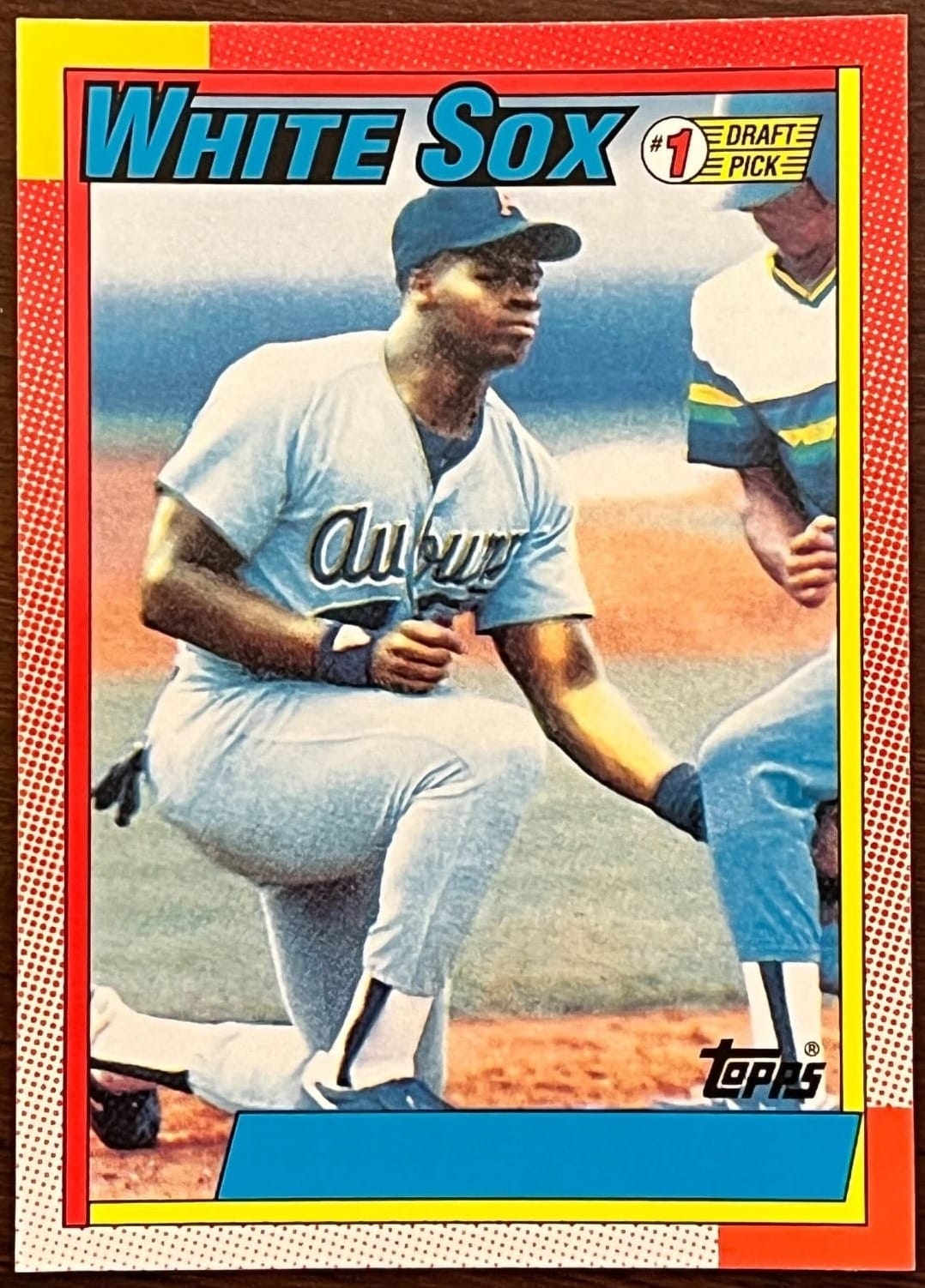 1990 Topps #414, No Name on Front.