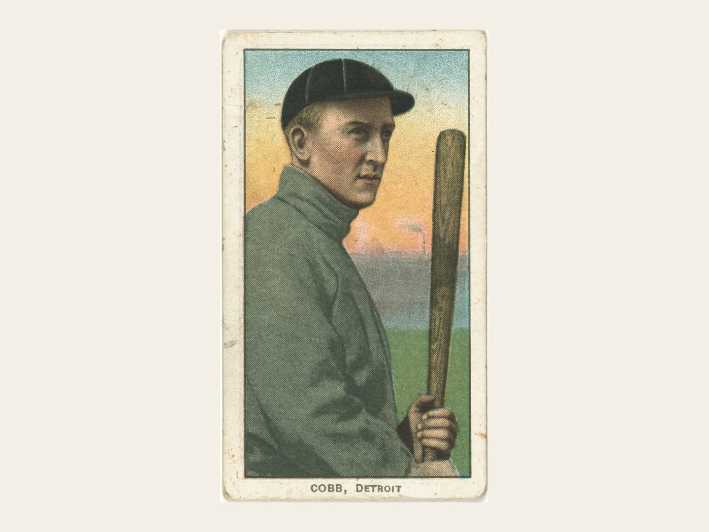 T206 Ty Cobb, Bat Off Shoulder. Card: Library of Congress.