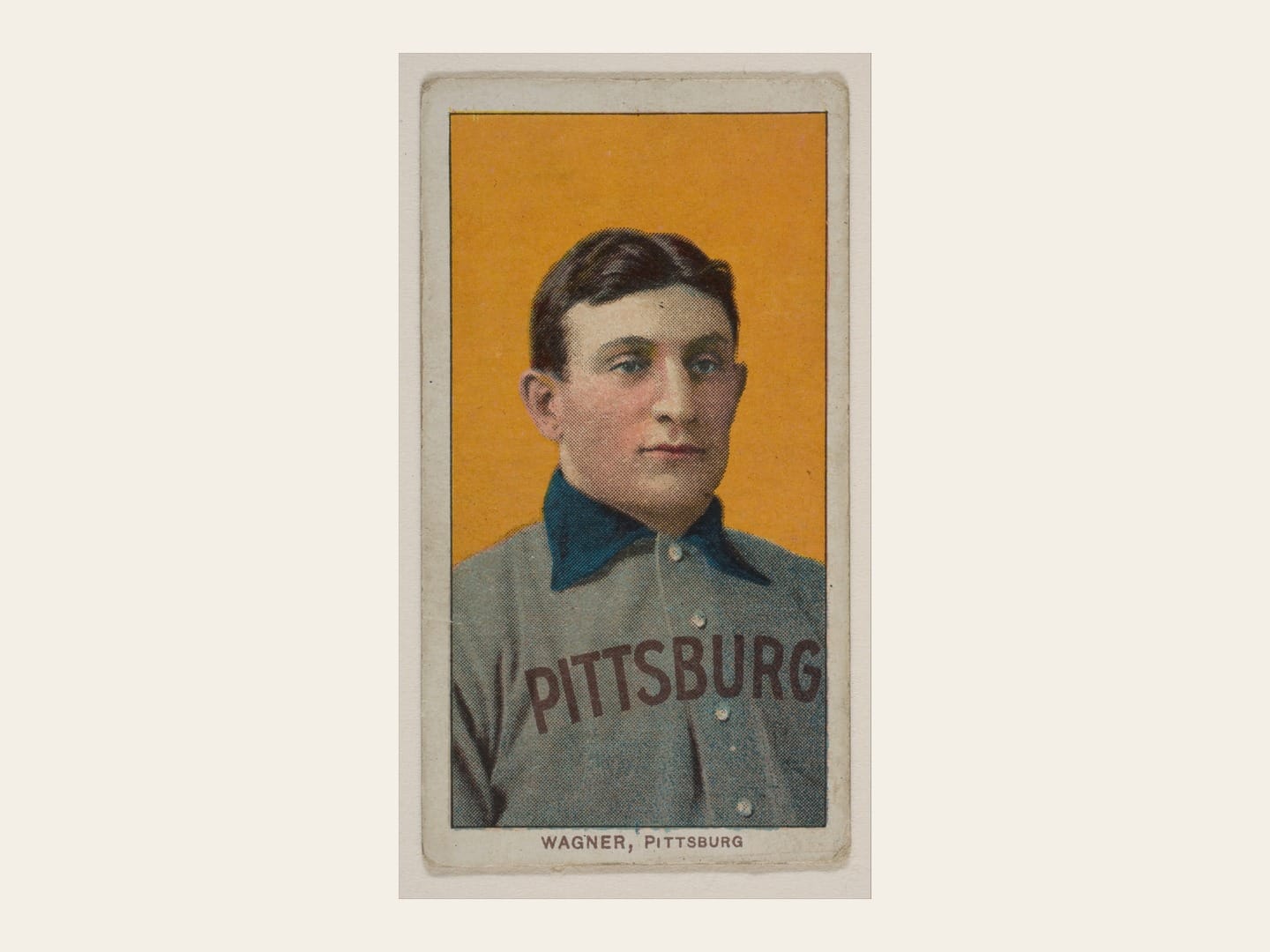 T206 Honus Wagner. Card: The Metropolitan Museum of Art, Jefferson R. Burdick Collection.