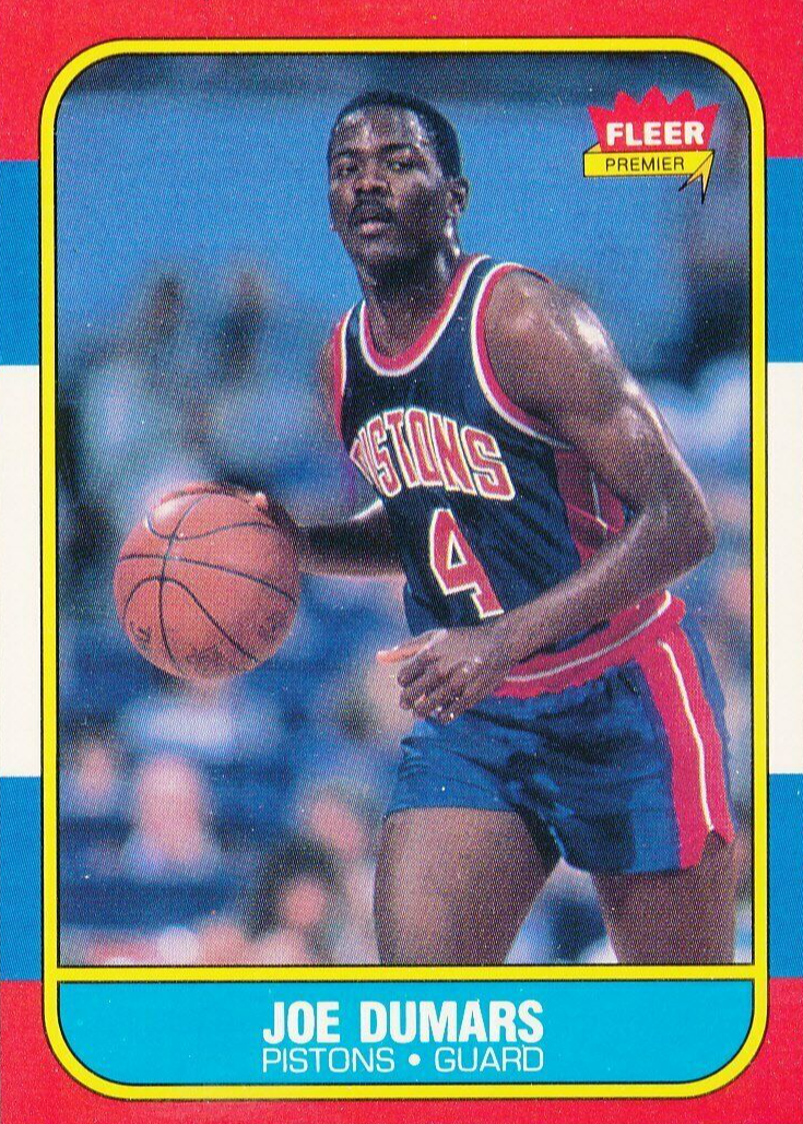 1986-87 Fleer #27, Joe Dumars.