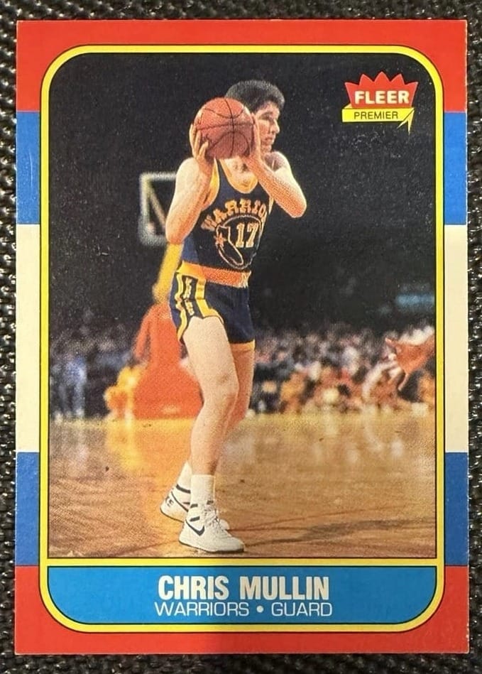 1986-87 Fleer #77, Chris Mullin.