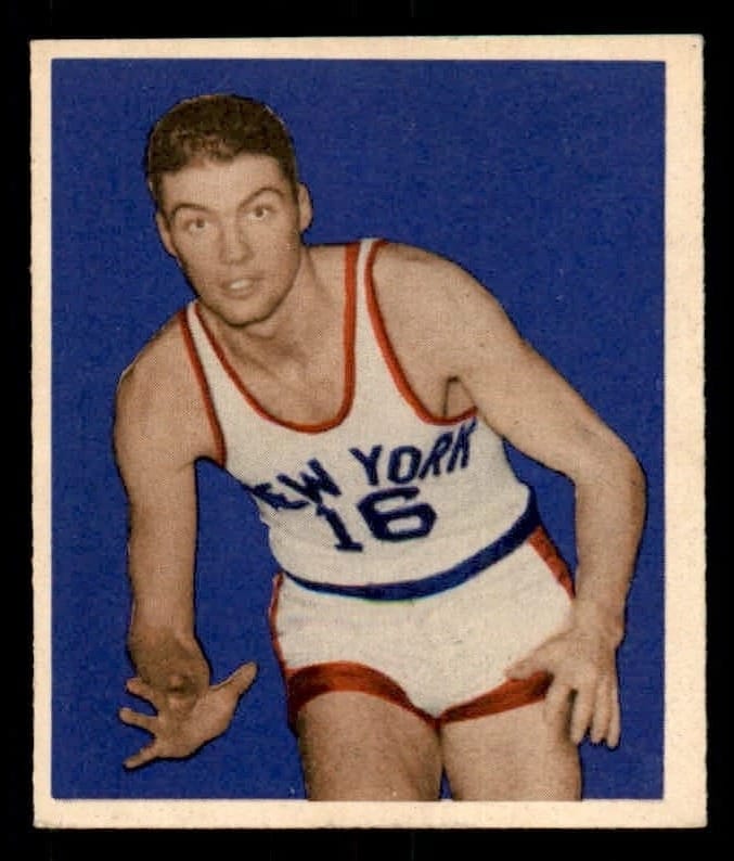 1948 Bowman: the first major national basketball set, 72 cards, one year, then gone.