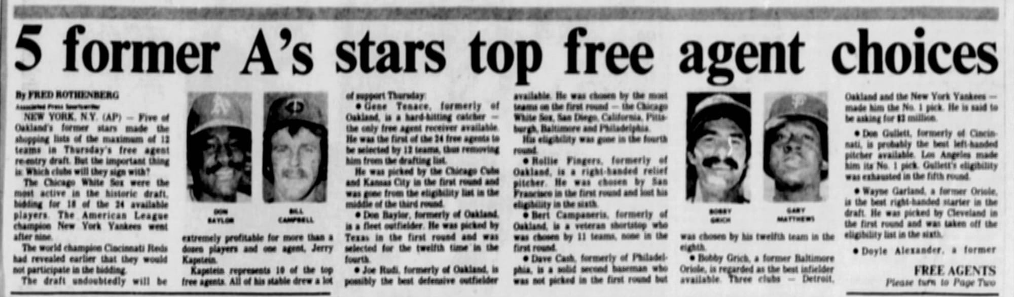 The first re-entry draft, November 1976 — the winter job's obituary, in agate.