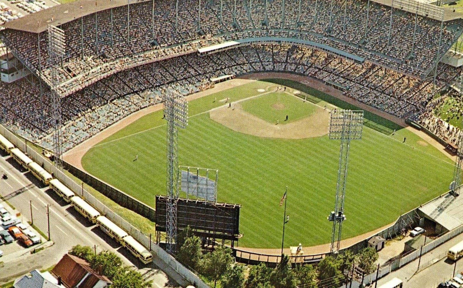 Municipal Stadium, Kansas City, home of the A's from 1955 to 1967.