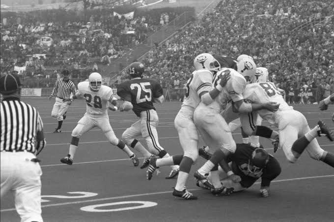 Texas-Arkansas, Dec. 6, 1969 — the Game of the Century, with the presidency in attendance.