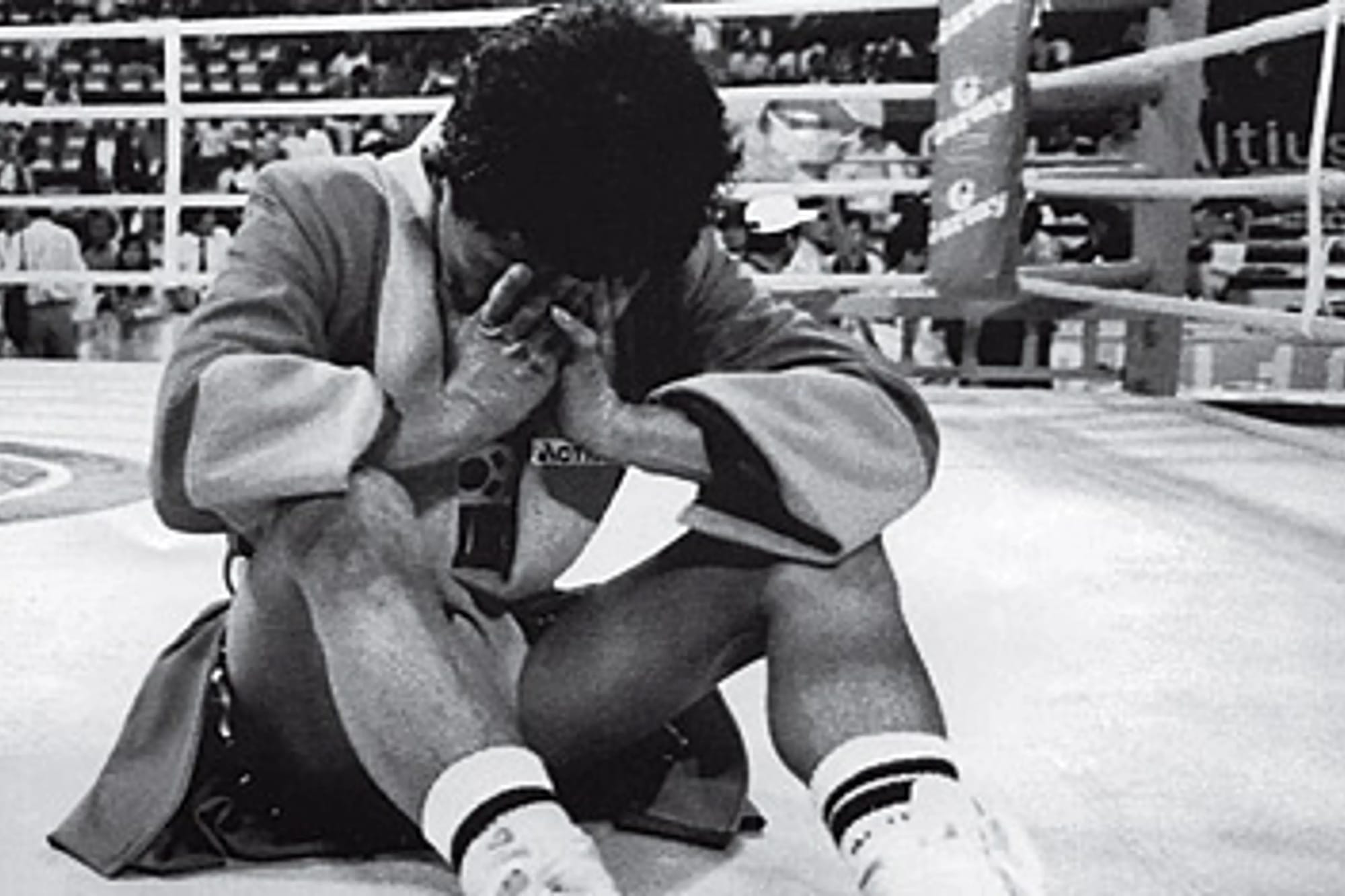 Byun Jong-il, sixty-seven minutes into his protest.