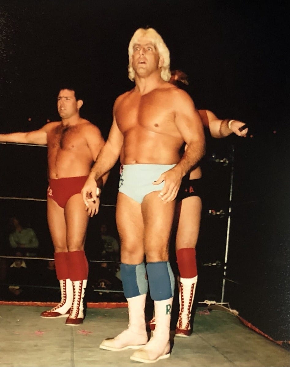 Ric Flair in the ring in the NWA years.
