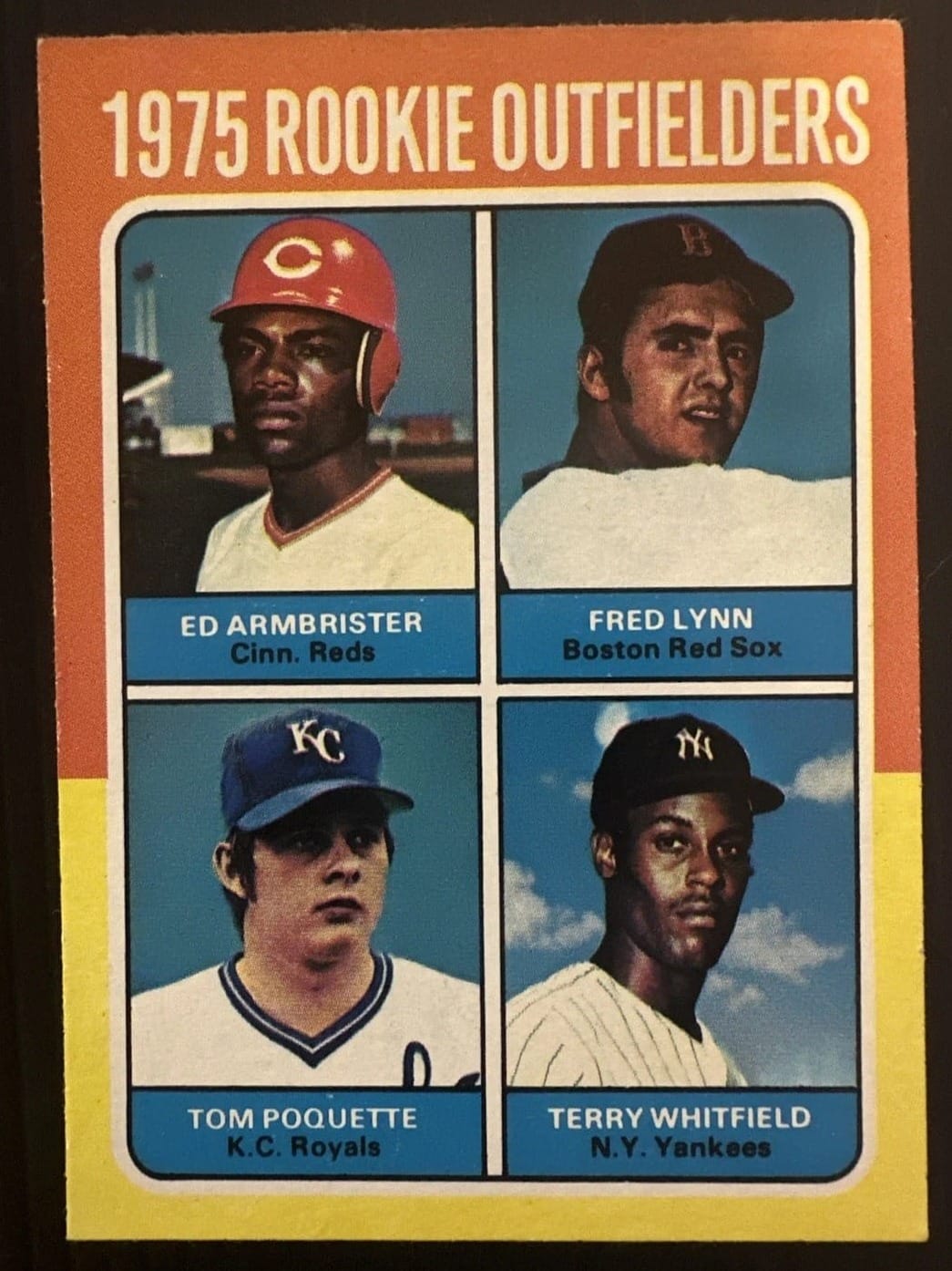 1975 Topps #622: Fred Lynn — who won Rookie of the Year AND MVP while this card was still in packs.