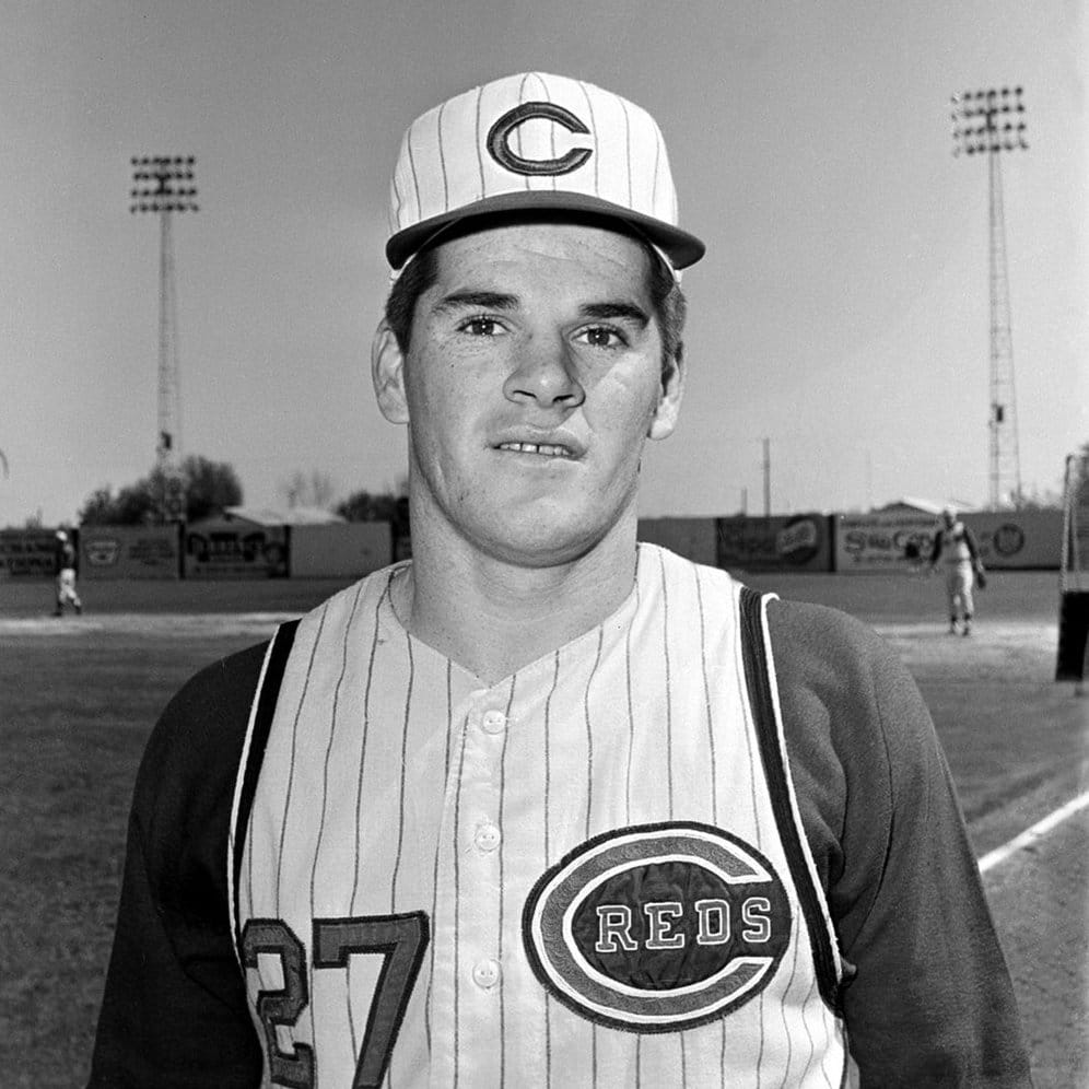 Pete Rose at Reds spring training, Feb. 27, 1963, weeks before his rookie season. Photo: AP (public domain; source)