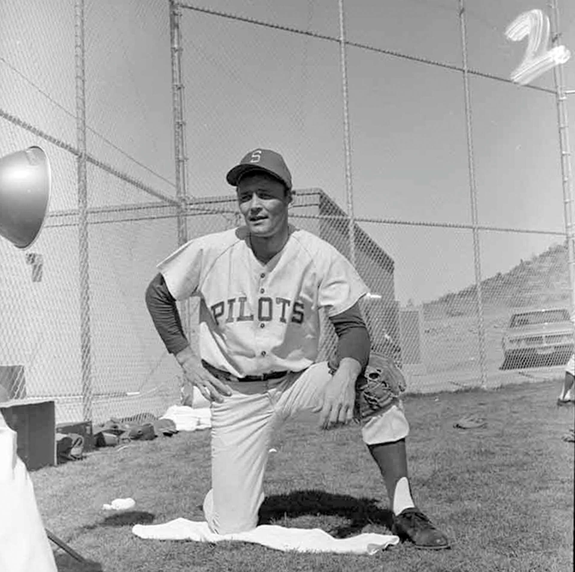 A Seattle Pilots player at spring training. The franchise lasted one season.
