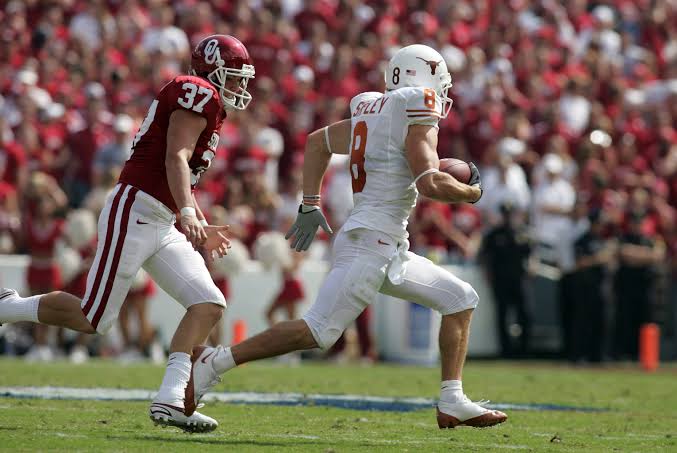 Jordan Shipley, 96 yards, Cotton Bowl, Oct. 11, 2008.