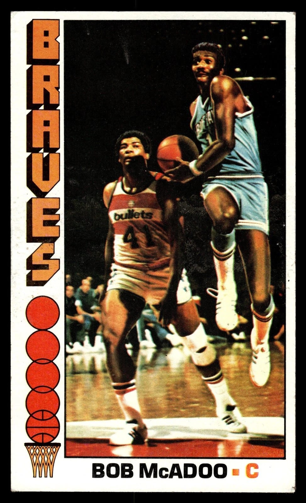1976-77 Topps Bob McAdoo. At left: No. 41.