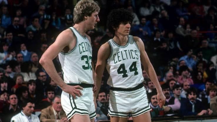 Maravich in Celtics green, 1980 — where the show closed.