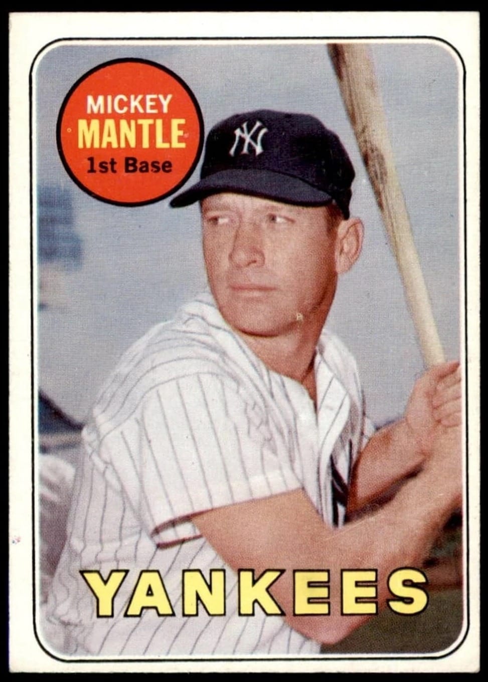 1969 Topps #500, yellow letters, the standard version.