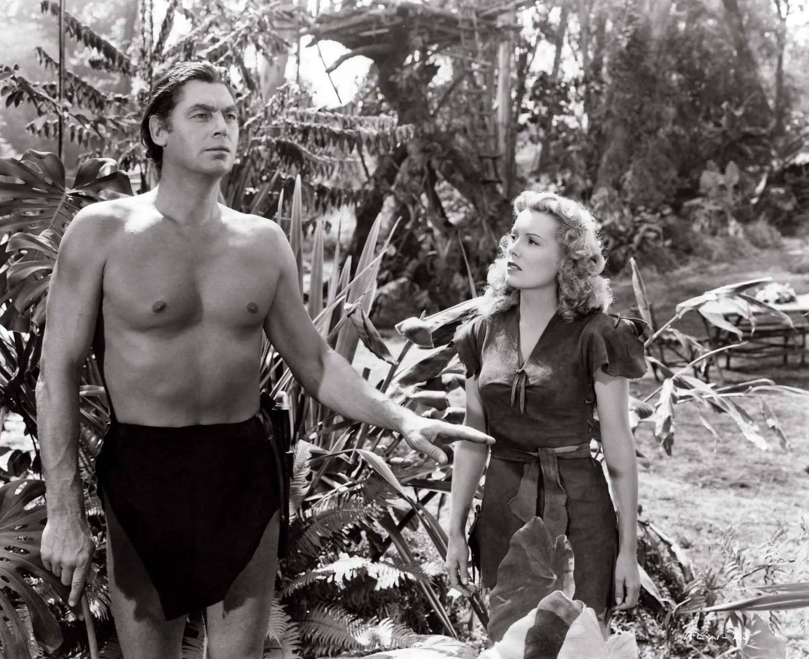 Weissmuller as Tarzan.