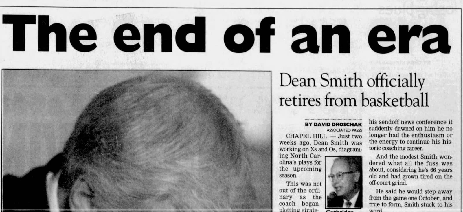 Statesville Record and Landmark, October 10, 1997: “The end of an era.”