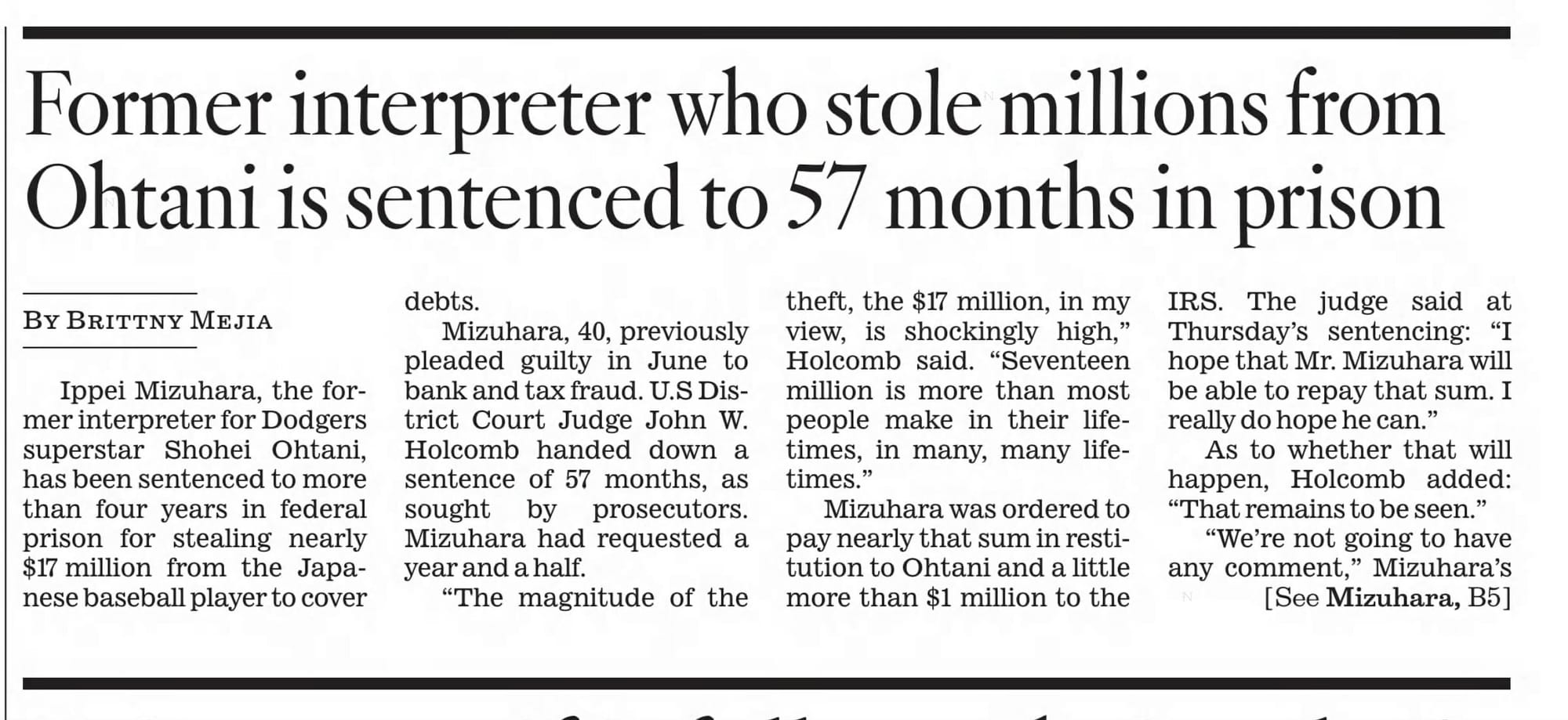 The Los Angeles Times, Feb. 7, 2025.