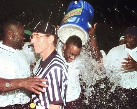 Prairie View celebrates the end of the streak.