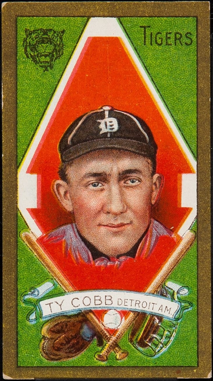 Ty Cobb's 1911 baseball card.
