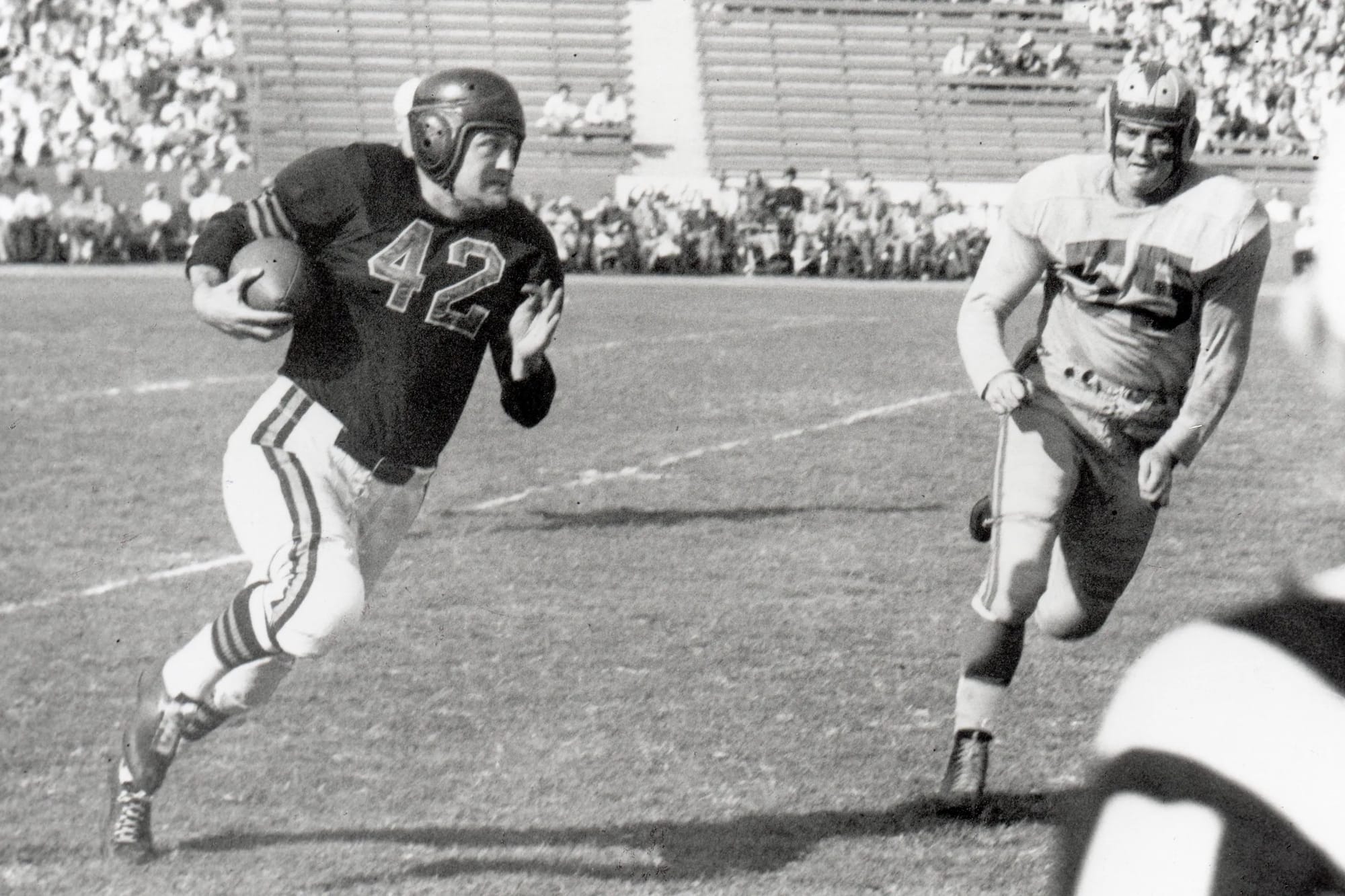 Pro football in the 1940s.