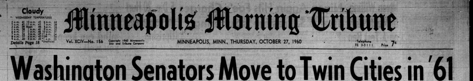 (Minneapolis Morning Tribune, Oct. 27, 1960, via Newspapers.com)