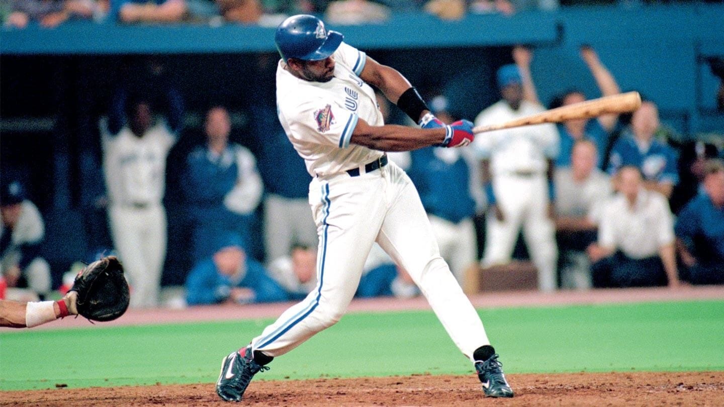 Joe Carter at the plate at SkyDome.