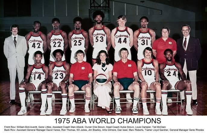 The 1975 ABA champion Kentucky Colonels.