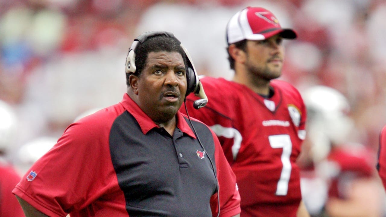 Dennis Green with the Cardinals.