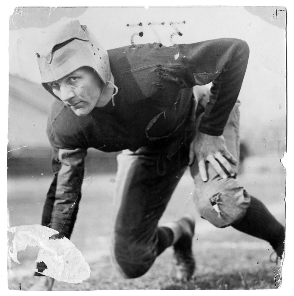 Everett "Strup" Strupper, Georgia Tech's halfback, around 1917.