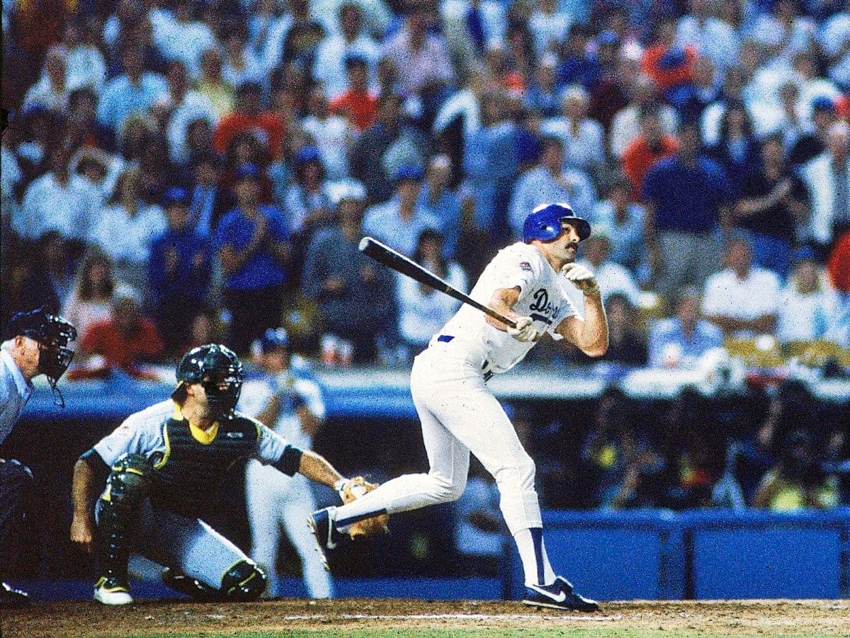 Kirk Gibson's mostly-arms swing against Dennis Eckersley.