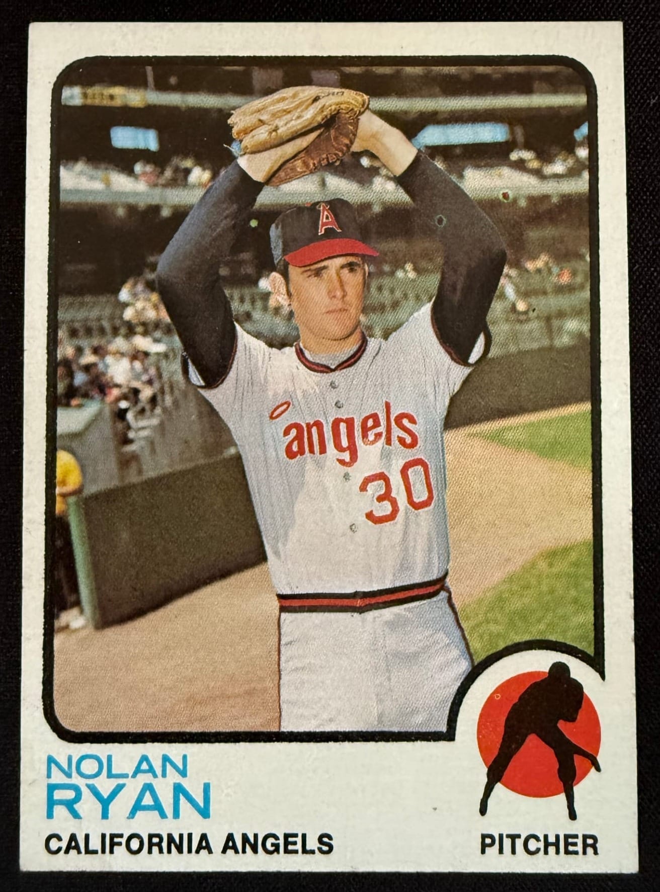 A 1973 Topps Nolan Ryan. Before you pay to grade a card like this, a $10 tool can tell you whether it has a shot at a 10.